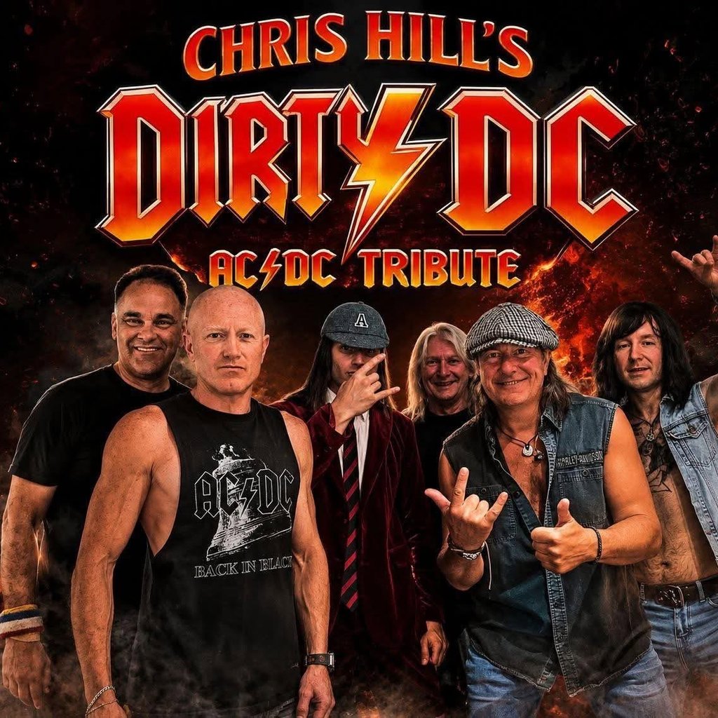 Chris Hill's Dirty DC at The Brickyard, Carlisle — gig artwork