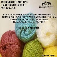 Intermediate Knitting Workshop at The Retro Room At Vintage Retreat