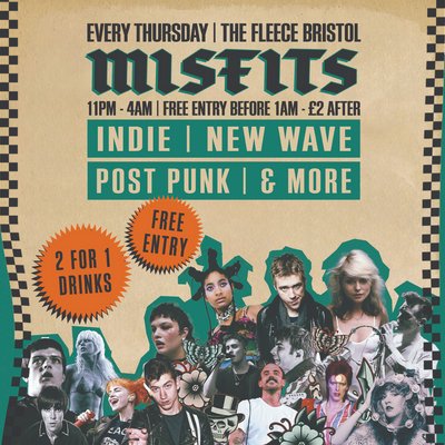 MISFITS - Bristol's newest alt Thursday club night