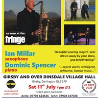 Jazz in the Village - Millar and Spencer at Girsby And Over Dinsdale Village Hall
