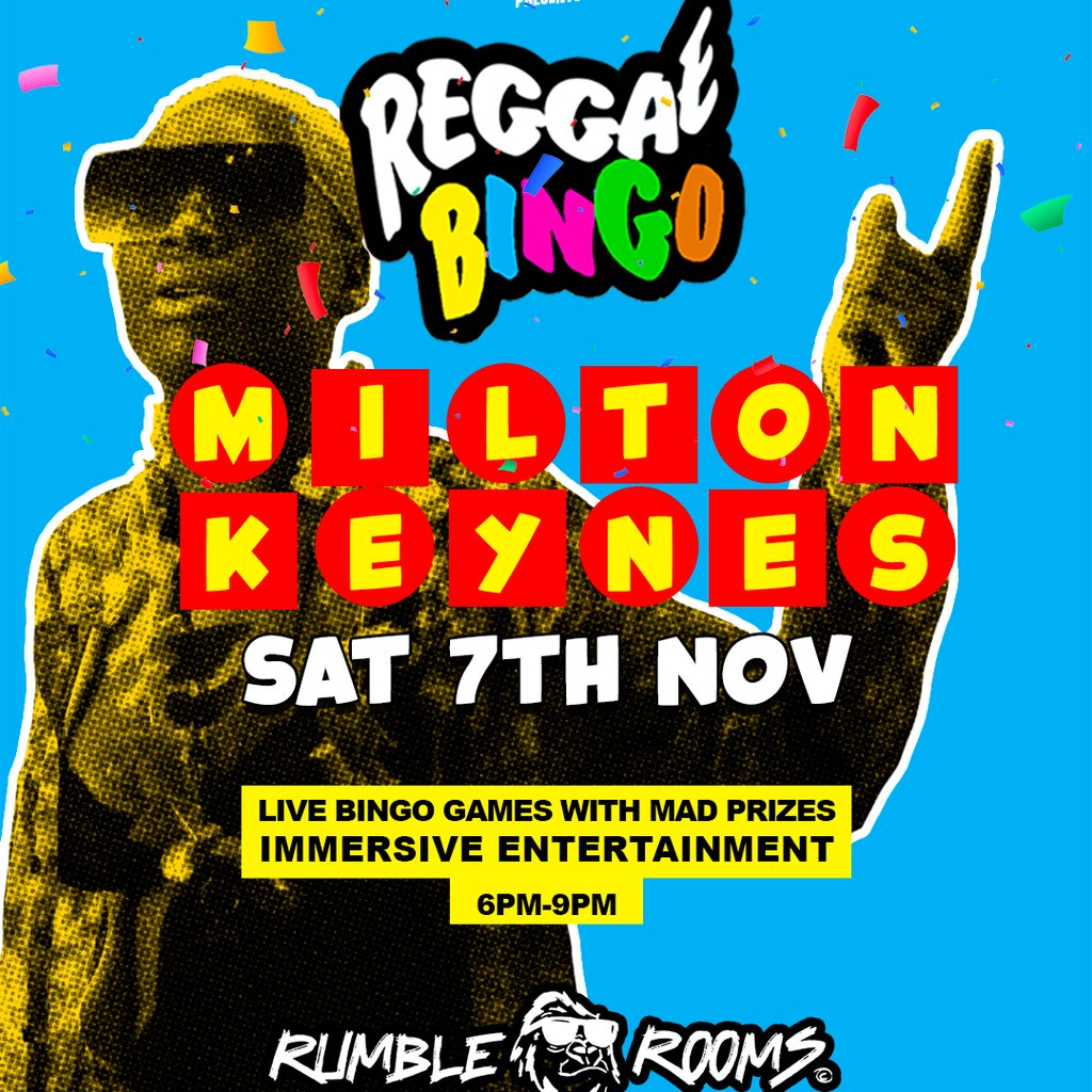 Reggae Bingo – Milton Keynes – Sat 7th Nov