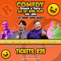 COMEDY BRUNCH n PARTY. GLASGOW. at Revolution Mitchell Street