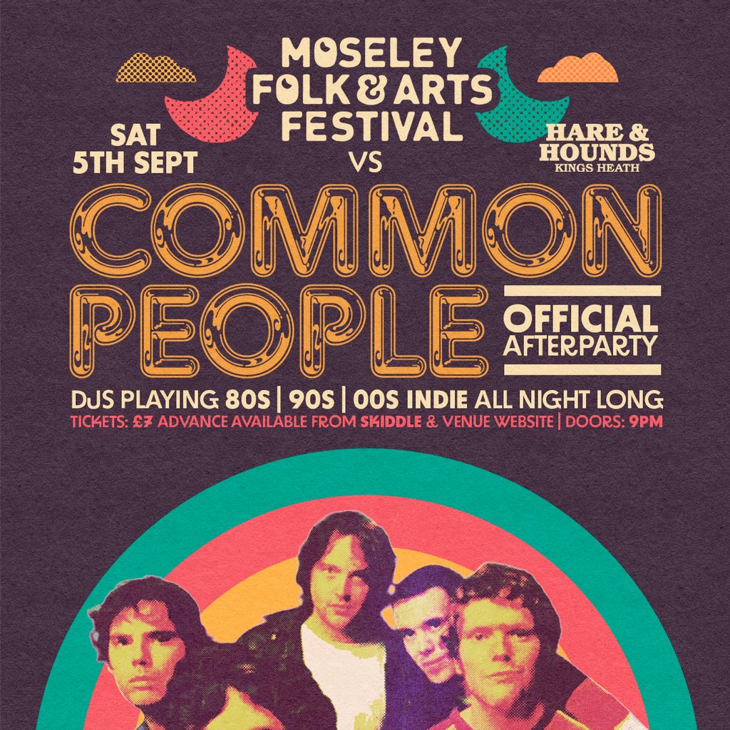 Moseley Folk Festival VS Common People - Afterparty Image