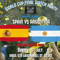 Worldcup finals watch party at Vibes Glasgow