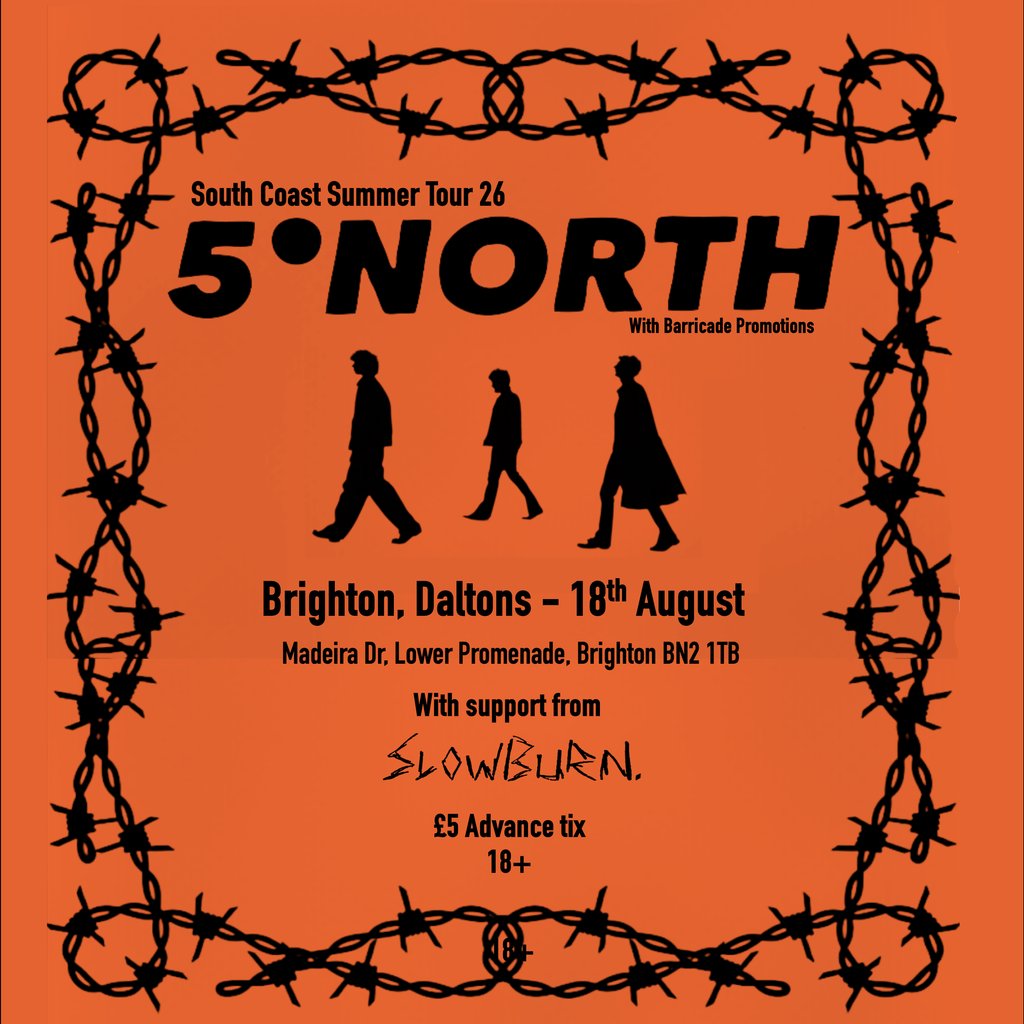 Barricade Promotions Presents... 5 Degrees North at Daltons Image