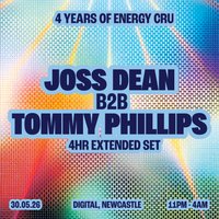 4 Years of Energy Cru: Joss Dean b2b Tommy Phillips (4hr set) at Digital Newcastle