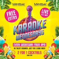 Karaoke & DJ from 8pm at Medbar Southampton