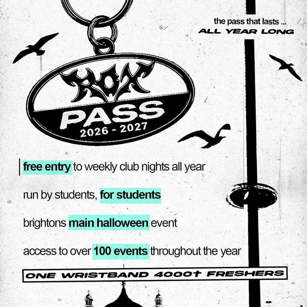 The Official 2026/27 Brighton and Sussex ROX Pass at Brighton And Hove Multiple Venues, Brighton