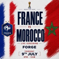 France v Morocco - World Cup 2026 at Forge Bar
