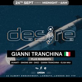 DESIRE - Weekly Thursday After Party - GIANNI TRANCHINA