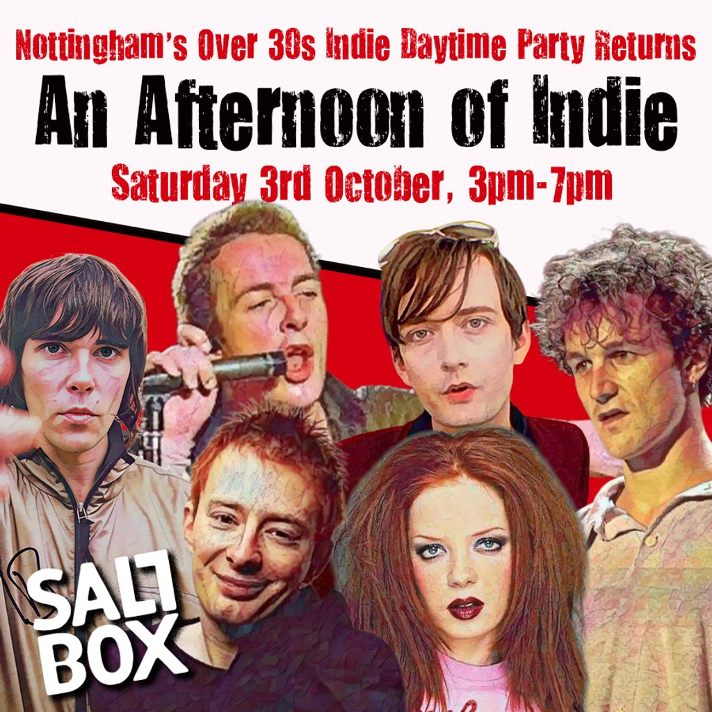 An Afternoon of Indie: NOTTINGHAM (over 30s), 3pm-7pm Image
