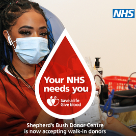 Blood Donation Session, Westfield London