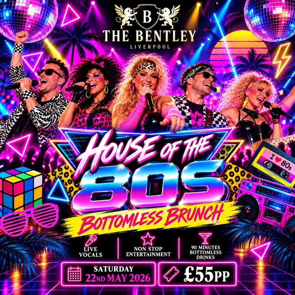 HOUSE OF THE 80s THE ULTIMATE BOTTOMLESS BRUNCH!
