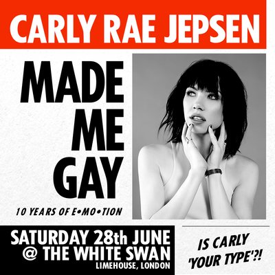 CARLY RAE JEPSEN MADE ME GAY (Celebrating 10 Years of E.MO.TION)