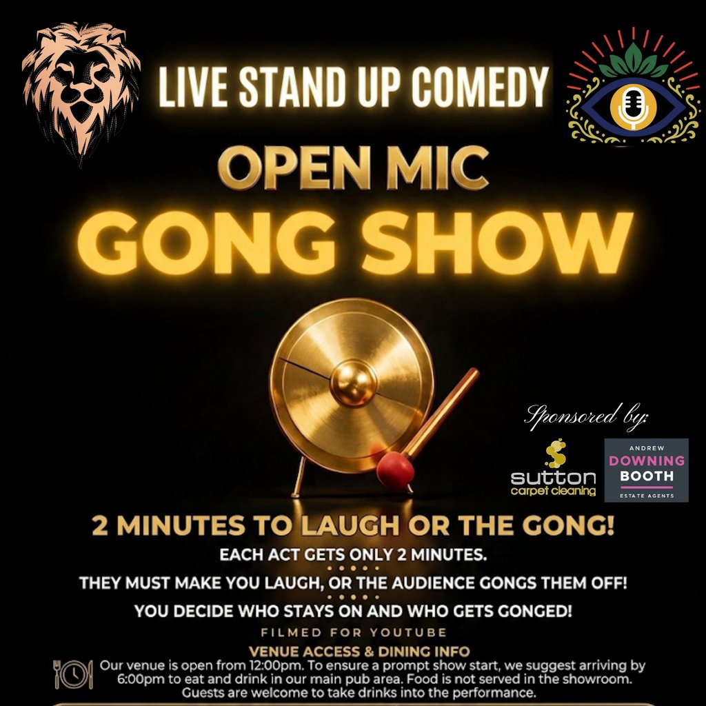 Live Stand Up Comedy Gong Show At The White Lion With Third Eye at The White Lion, Sutton Coldfield, Sutton Coldfield