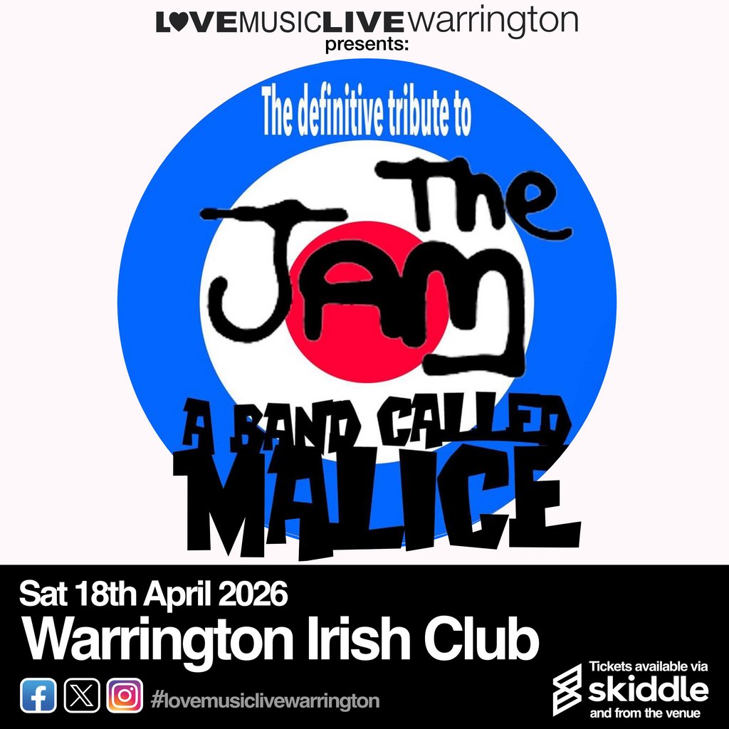A BAND CALLED MALICE -Warrington Irish Club - (Jam Tribute)
