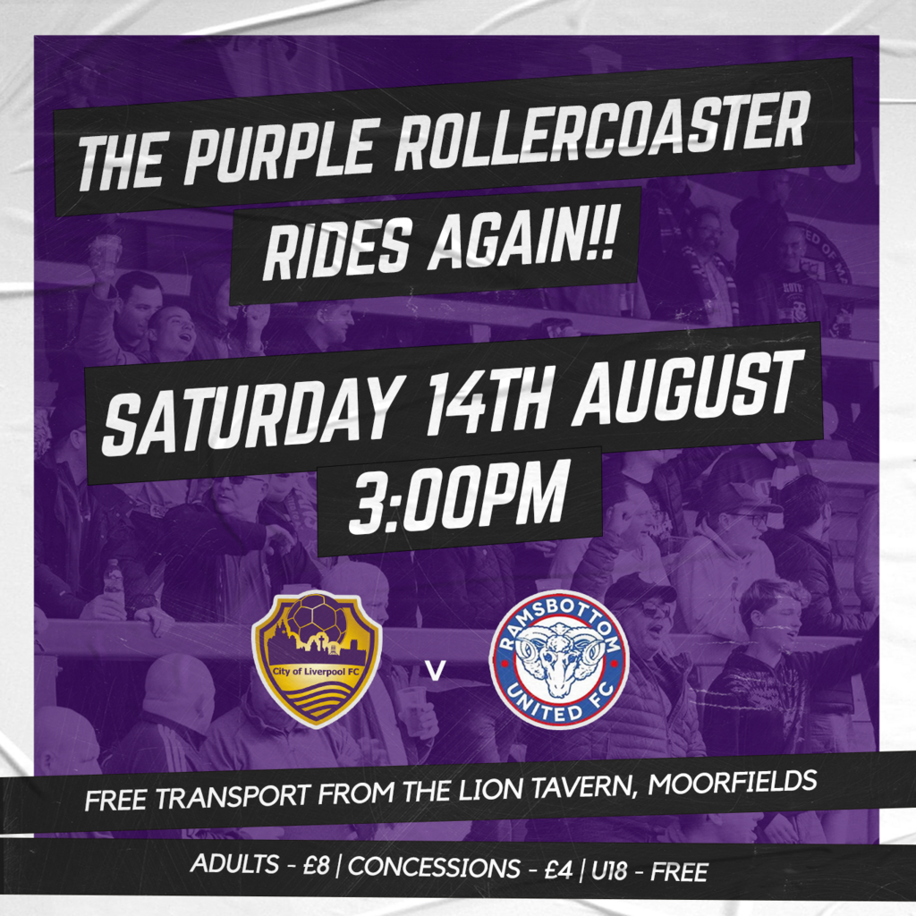 Colfc V Ramsbottom Utd Tickets Vauxhall Motors Fc Ellesmere Port Sat 14th August 21 Lineup