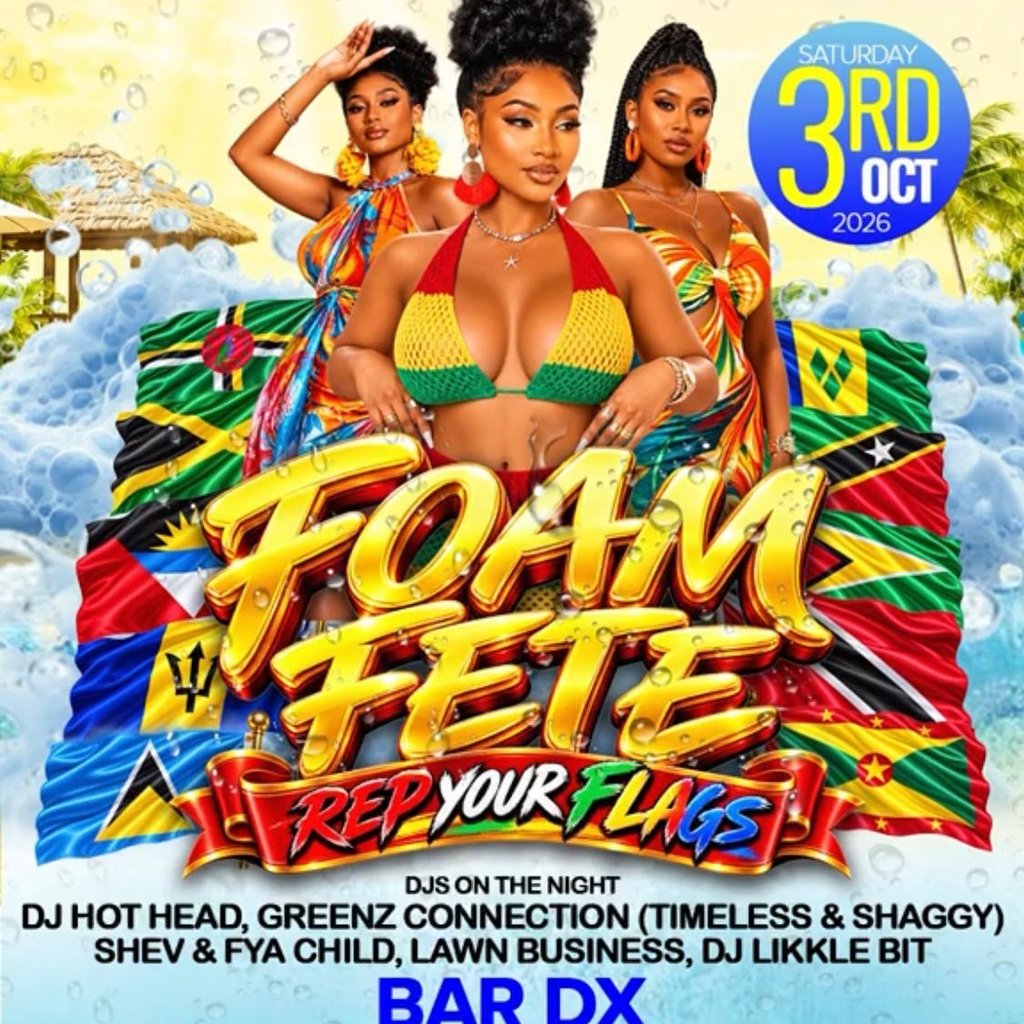 Foam Fete Rep Your Flag! at Bar DX, Northolt