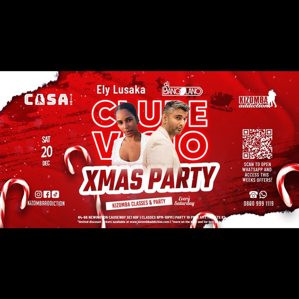 Kizomba Party & Dance Classes -Clube Vicio: Xmas Edition