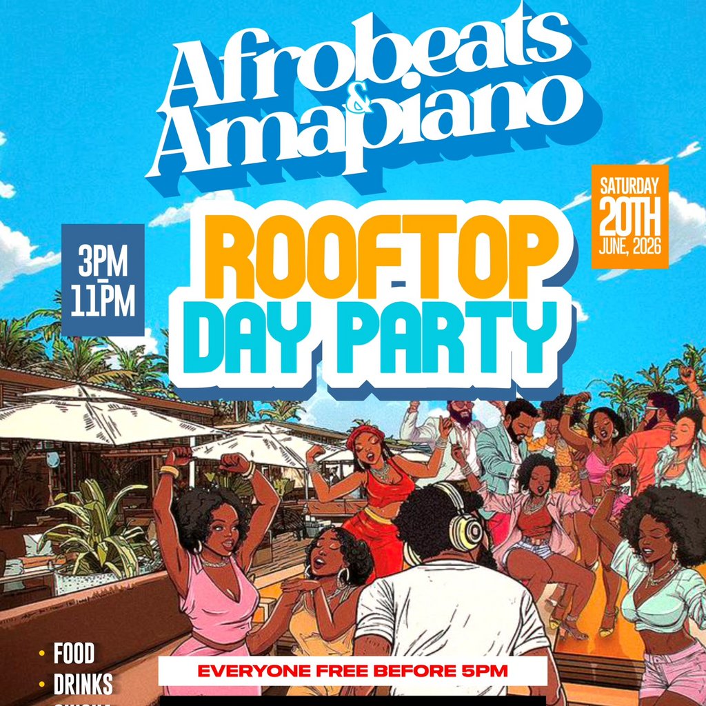 Afrobeats & Amapiano Rooftop Day Party