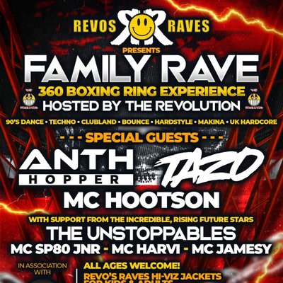 Revos Raves presents Family Rave - Anth Hopper & MC Tazo