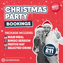 Christmas Party Bookings - Buzz Bingo Coatbridge