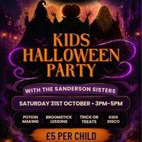 Kids halloween party with the Sanderson sisters
