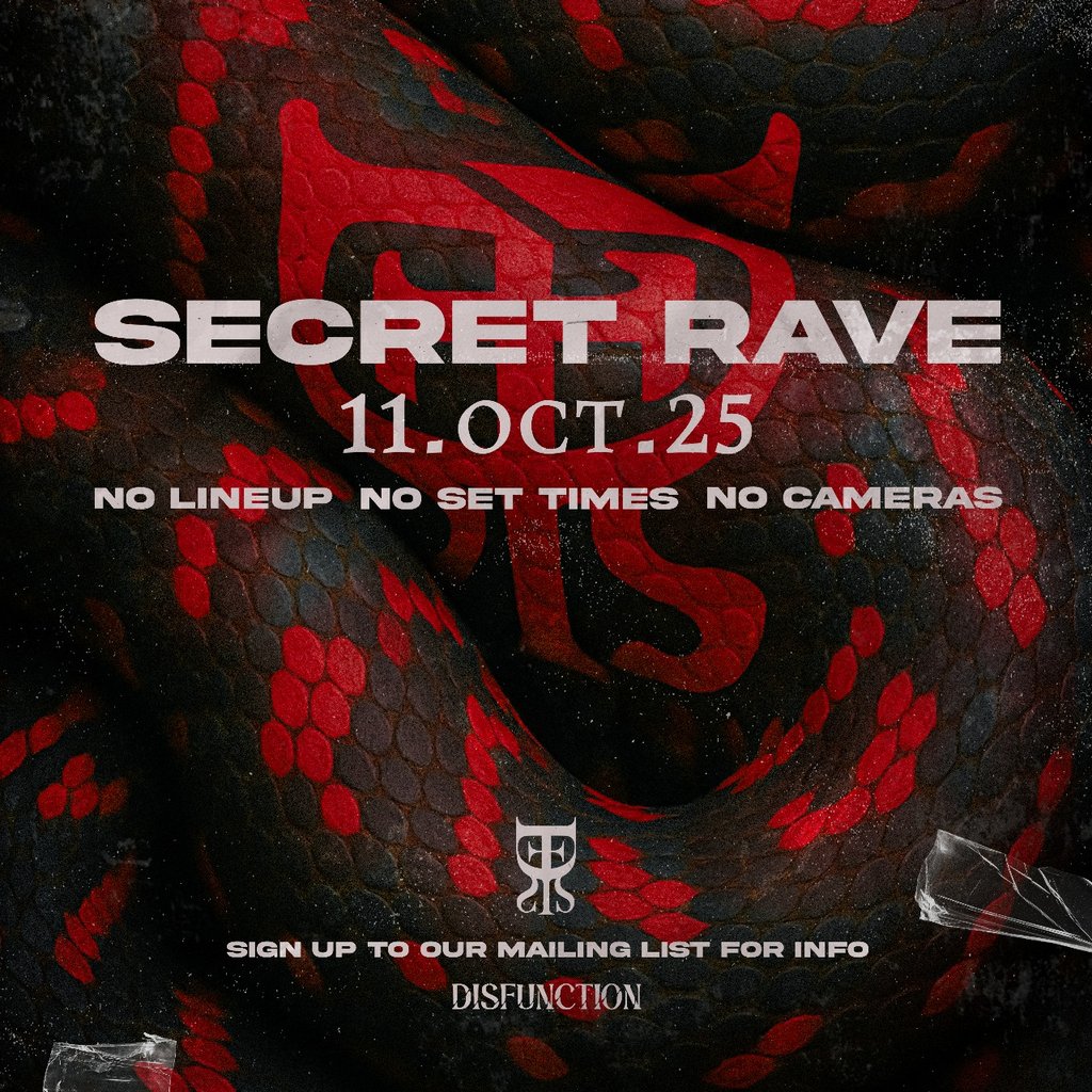 DISFUNCTION: Secret Rave, 11 October | Event in Glasgow | AllEvents