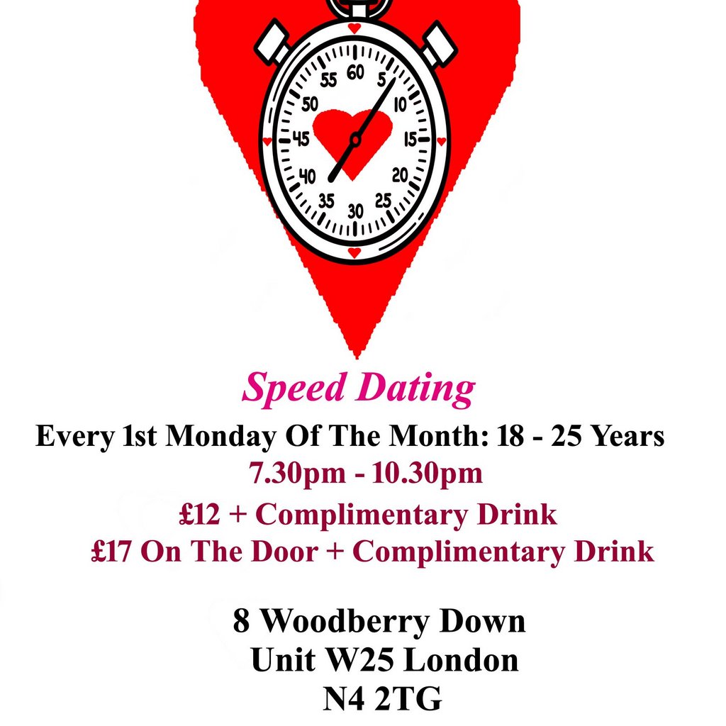 Speed Dating. 18 -  25 years. Mondays