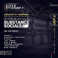 Substance Socials presents Distortion at Unit 9 at Unit Nine