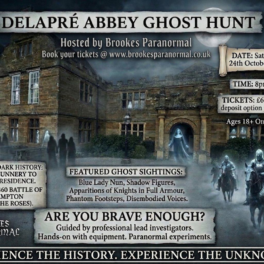 Ghost Hunt With Brookes Paranormal at Delapre Abbey, Northampton