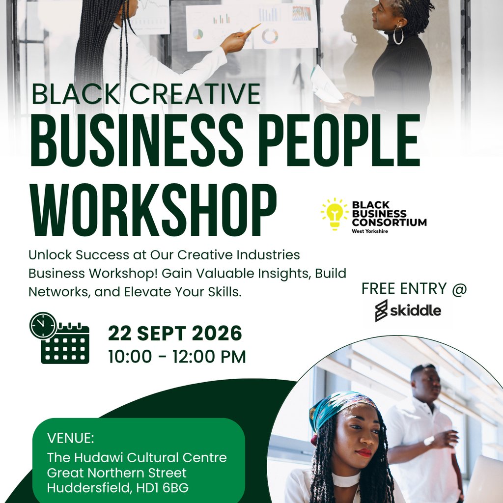 Black Creative Business People Workshop at Hudawi Cultural Centre, Huddersfield