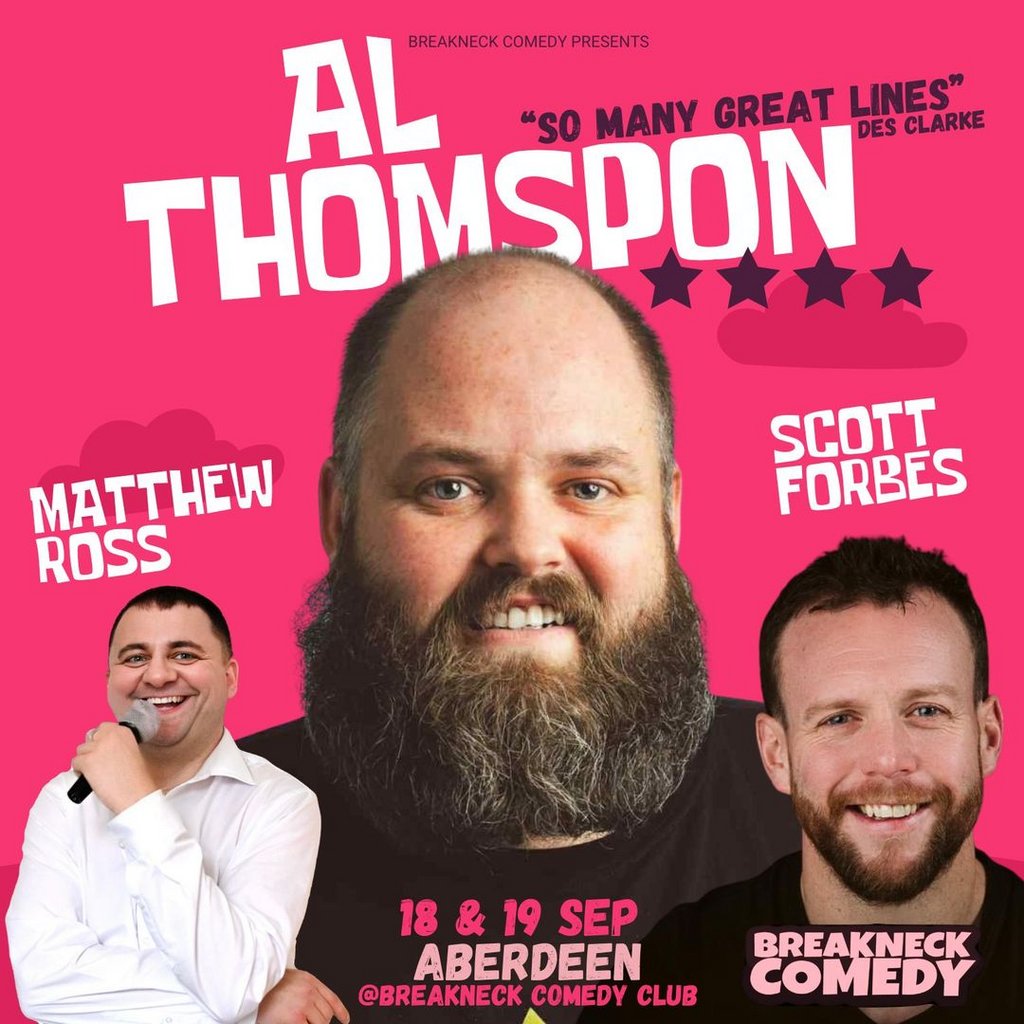 Al Thompson at Breakneck Comedy, Aberdeen