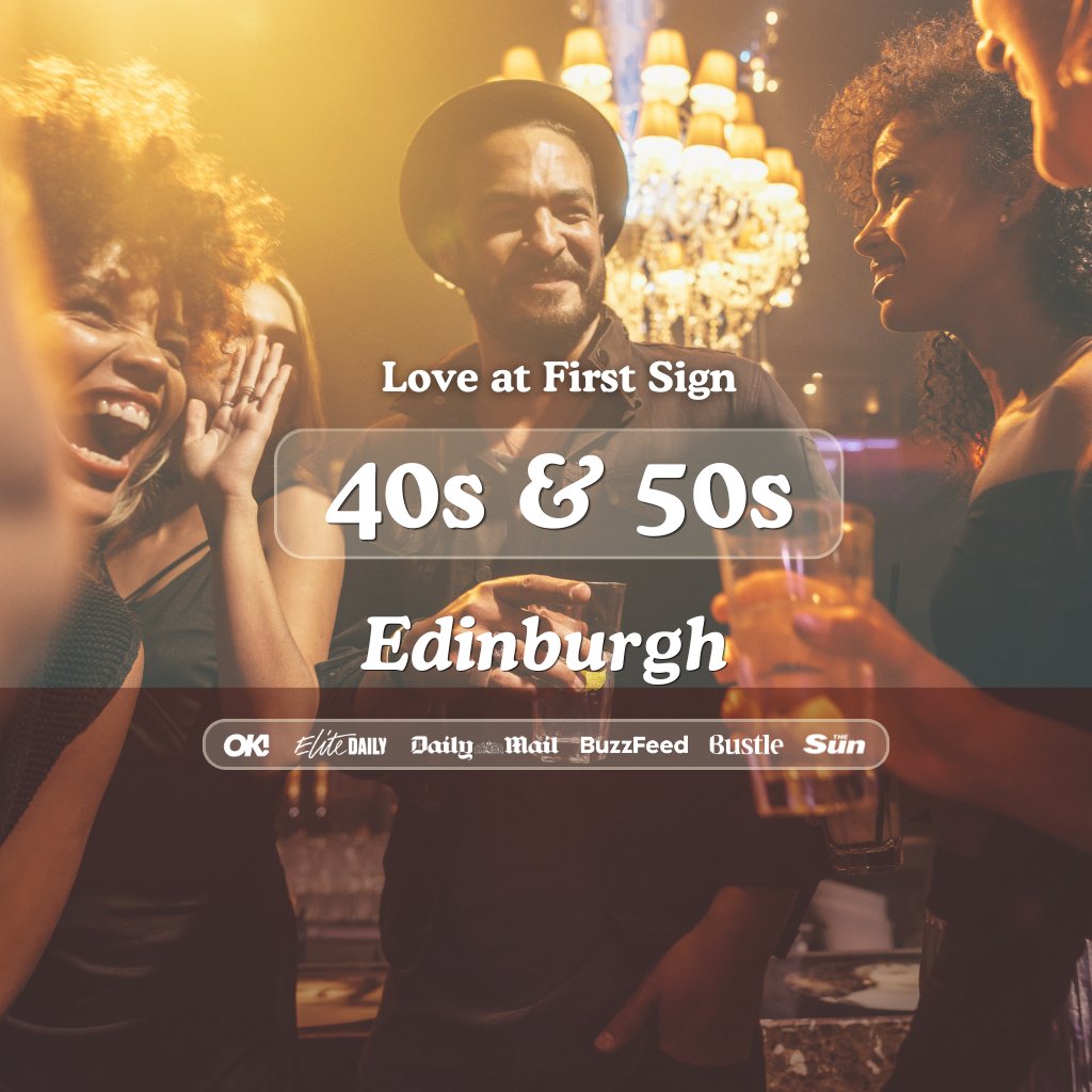 40s & 50s Singles Night @ Alchemist Edinburgh|Love at First Sign