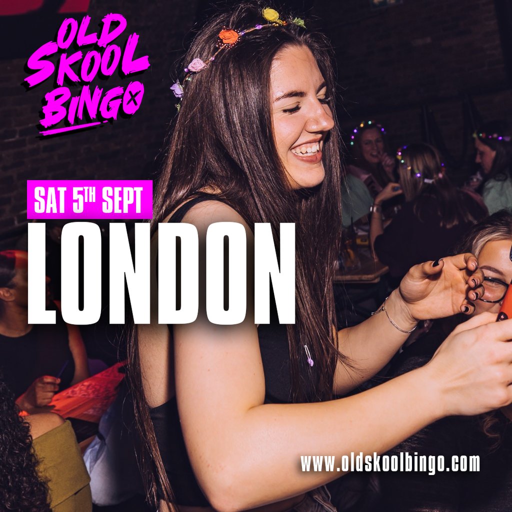 Old Skool Bingo Saturday 5th Sep London