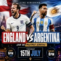 England VS Argentina World Cup Semi Finals at Hayatt Camberwell