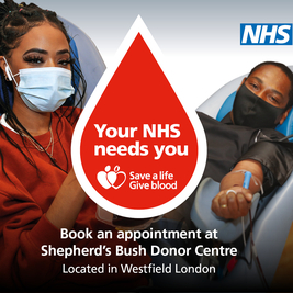 Blood Donation Session, Westfield London