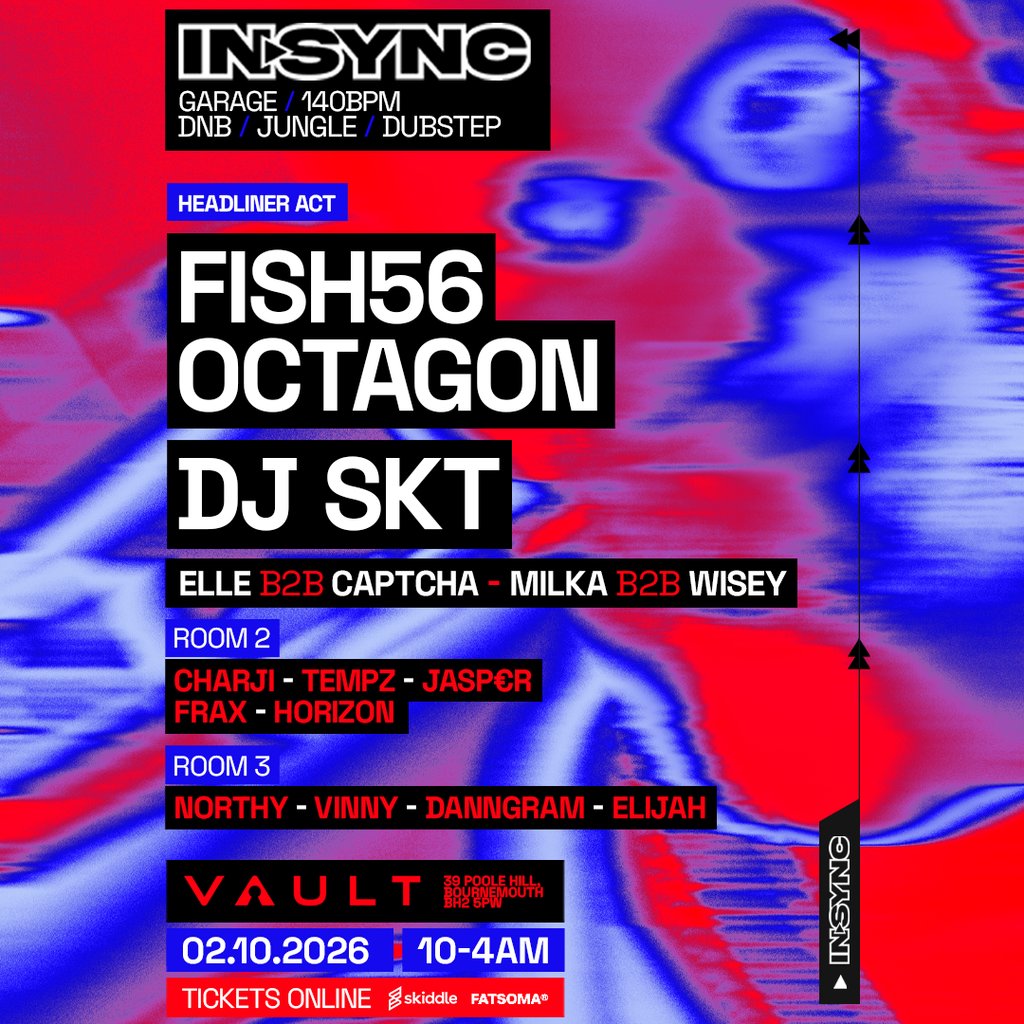 InSync: FISH56 Octagon + DJ SKT at The Vault Nightclub, Bournemouth