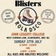 Blisters Rola Dsco Event at John Leggott College Sports Hall Event Title Pic