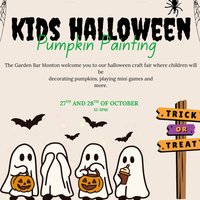 Children's pumpkin painting