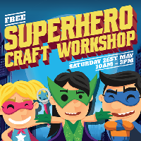 Superhero Craft Workshop at Pescod Square Boston PE21