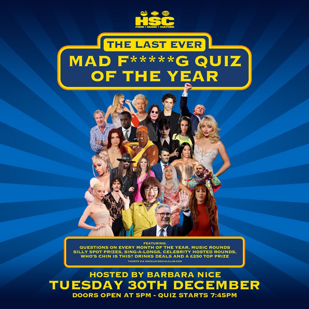 The (Last Ever) Mad F****** Quiz of the Year