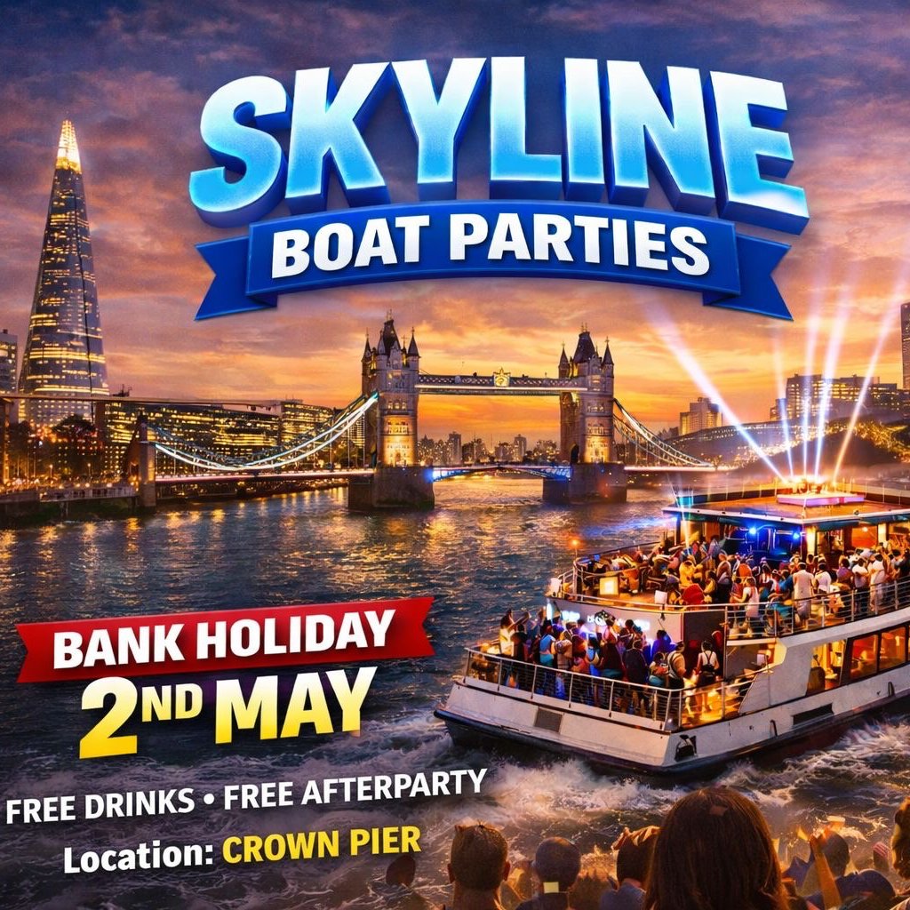 Bank Holiday Celebration on the thames with a secret after party