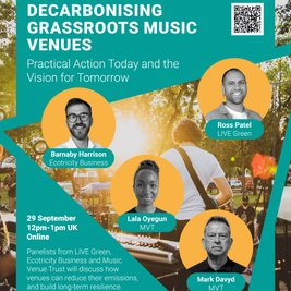 LIVE Talks: Decarbonising Grassroots Music Venues