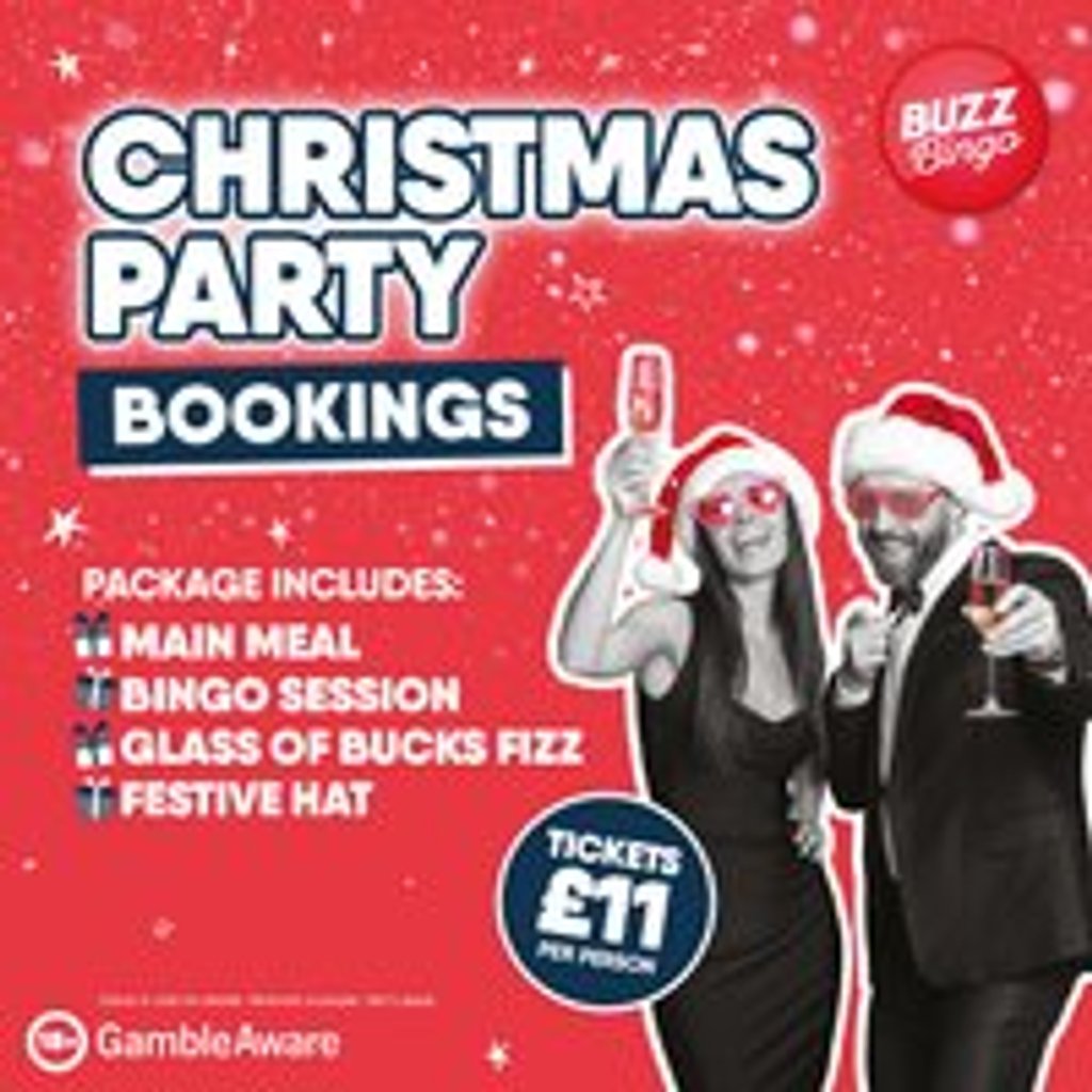 Christmas Party Bookings - Buzz Bingo Tooting