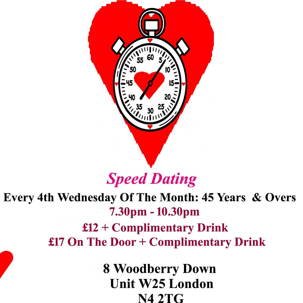 Speed dating 45 years & Overs Wednesdays