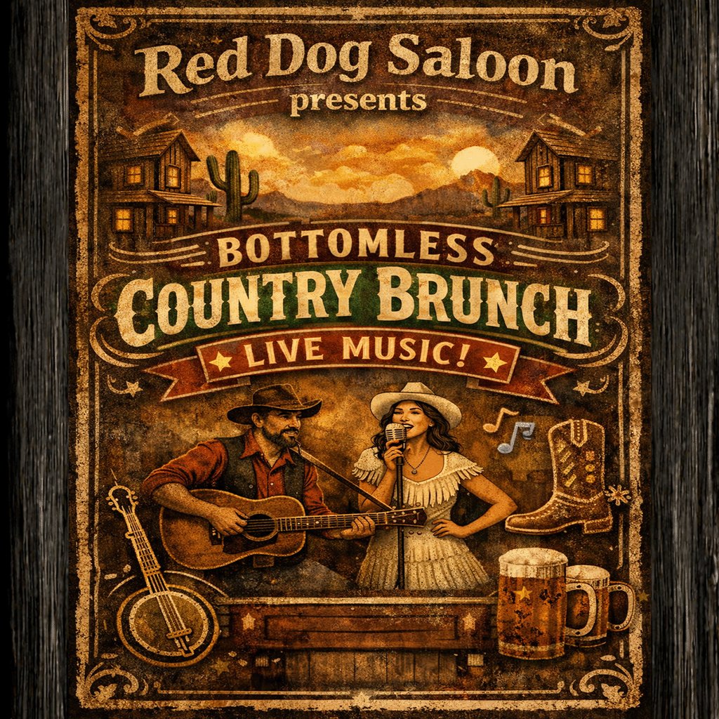 Red Dog's Bottomless Country Brunch at Red Dog Saloon Nottingham, Nottingham
