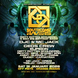 South Coast Ravers - DRS & BIDZ big birthday bash!