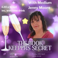 Prosecco & Psychic Night with Jenny Moore at The Book Keepers Secret (Above The Boulevard)
