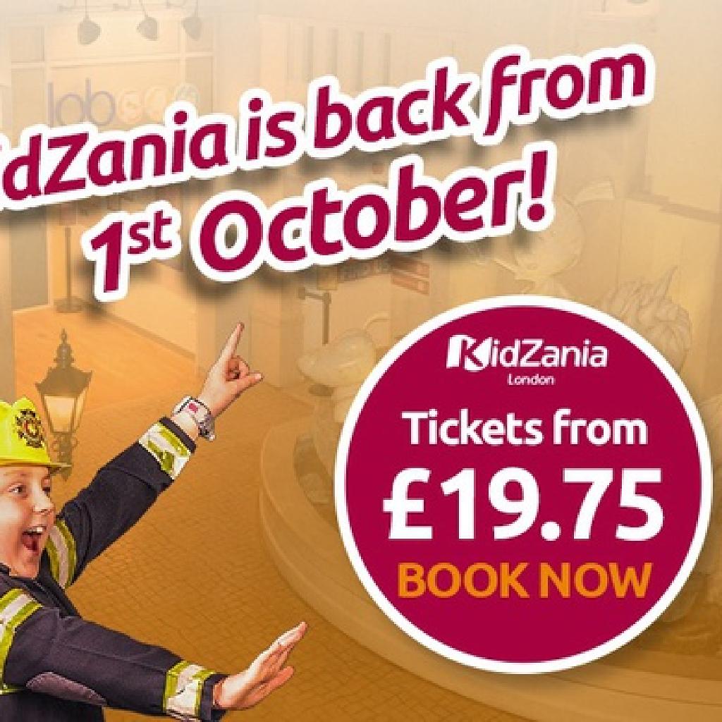 Kidzania London Vue Westfield London Wed 25th November 2020 Lineup